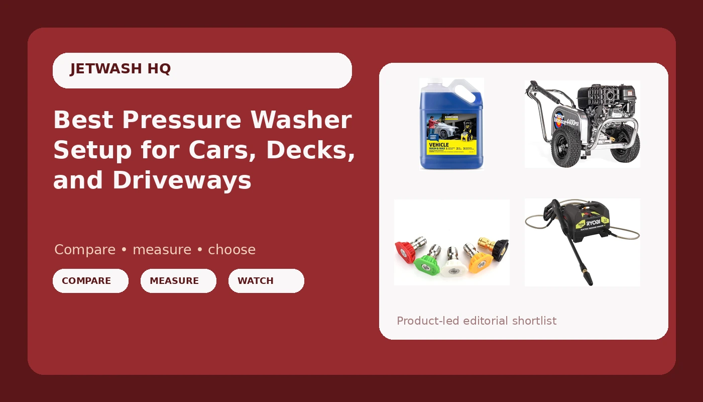 Best Pressure Washer Setup for Cars, Decks, and Driveways