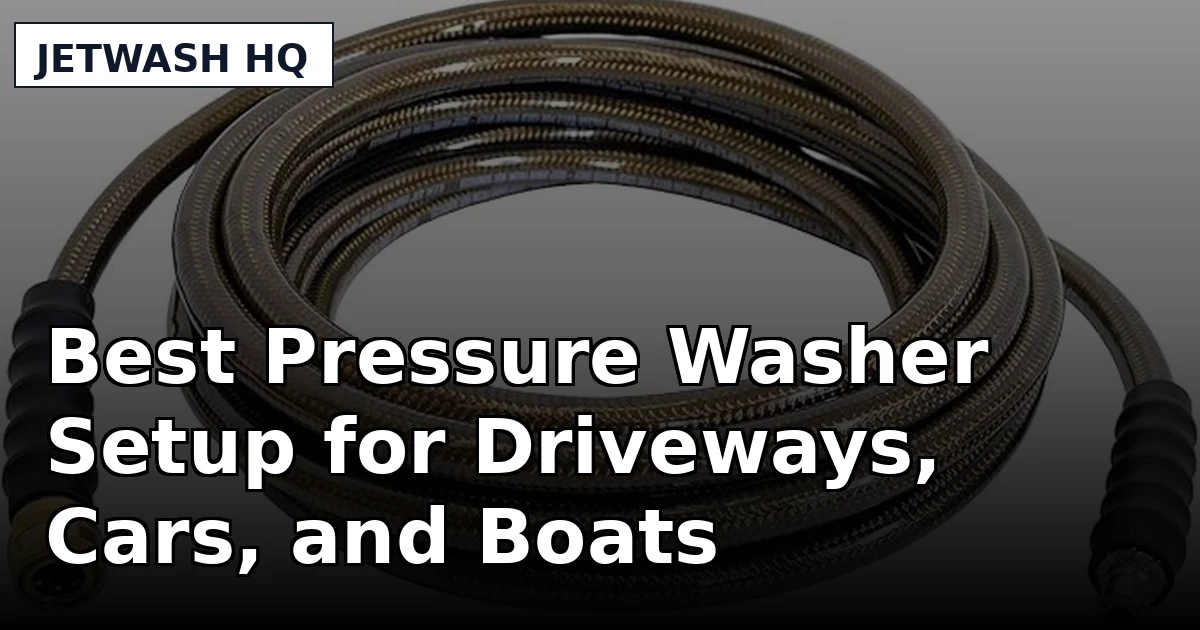 Best Pressure Washer Setup for Driveways, Cars, and Boats