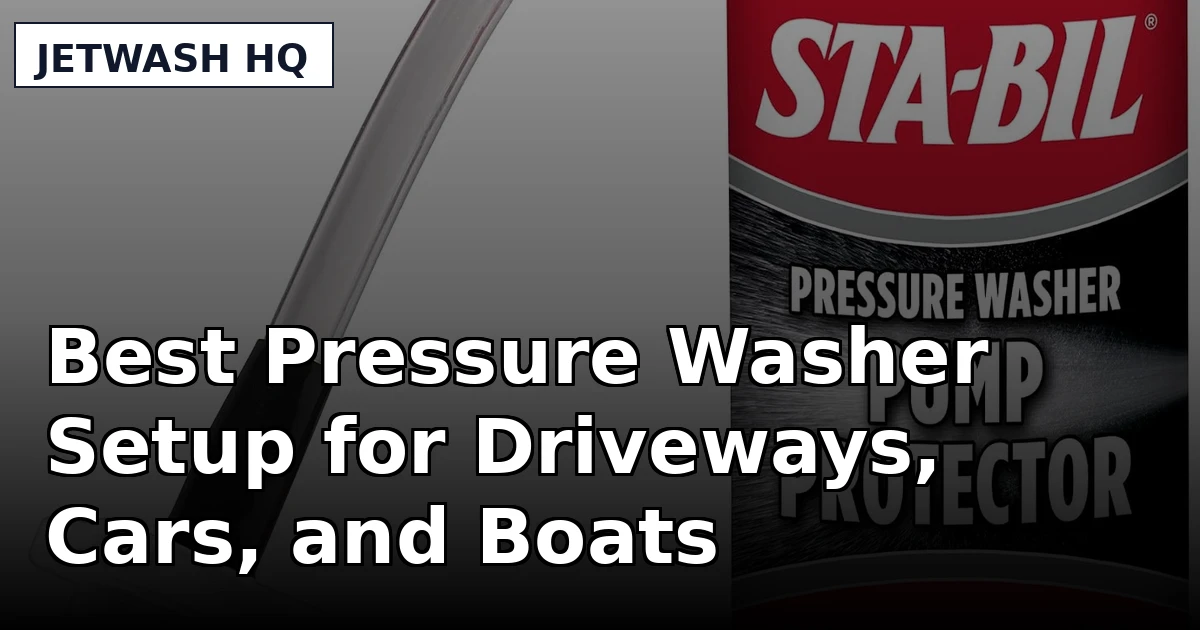 Best Pressure Washer Setup for Driveways, Cars, and Boats