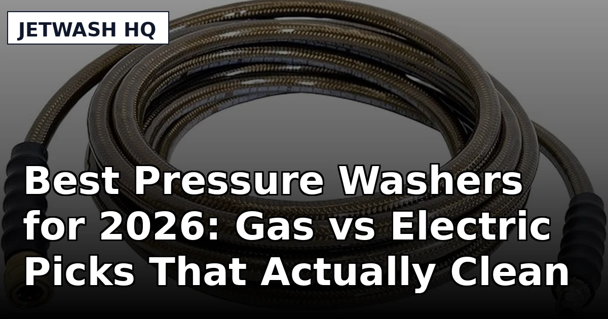 Best Pressure Washers for 2026: Gas vs Electric Picks That Actually Clean
