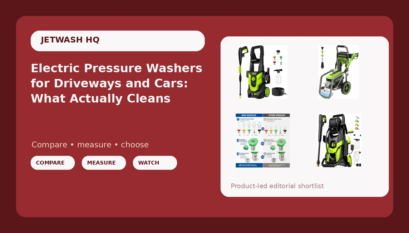 Electric Pressure Washers for Driveways and Cars: What Actually Cleans