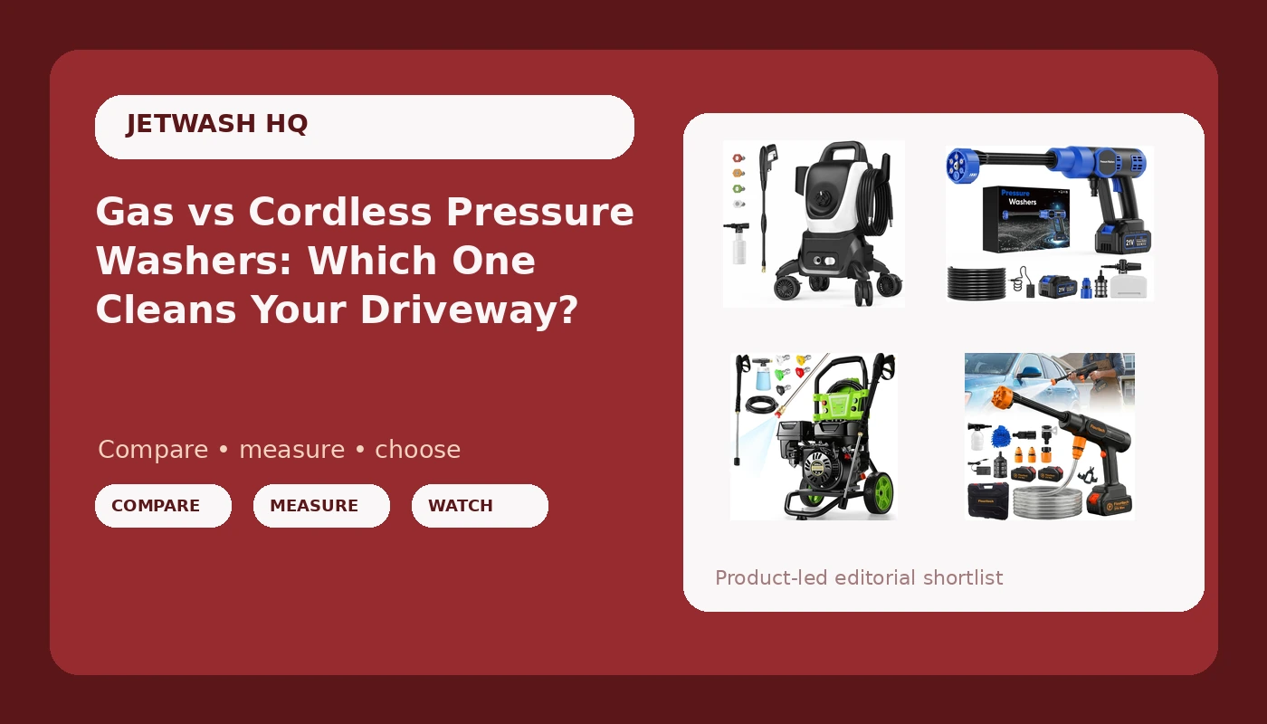 Gas vs Cordless Pressure Washers: Which One Cleans Your Driveway?