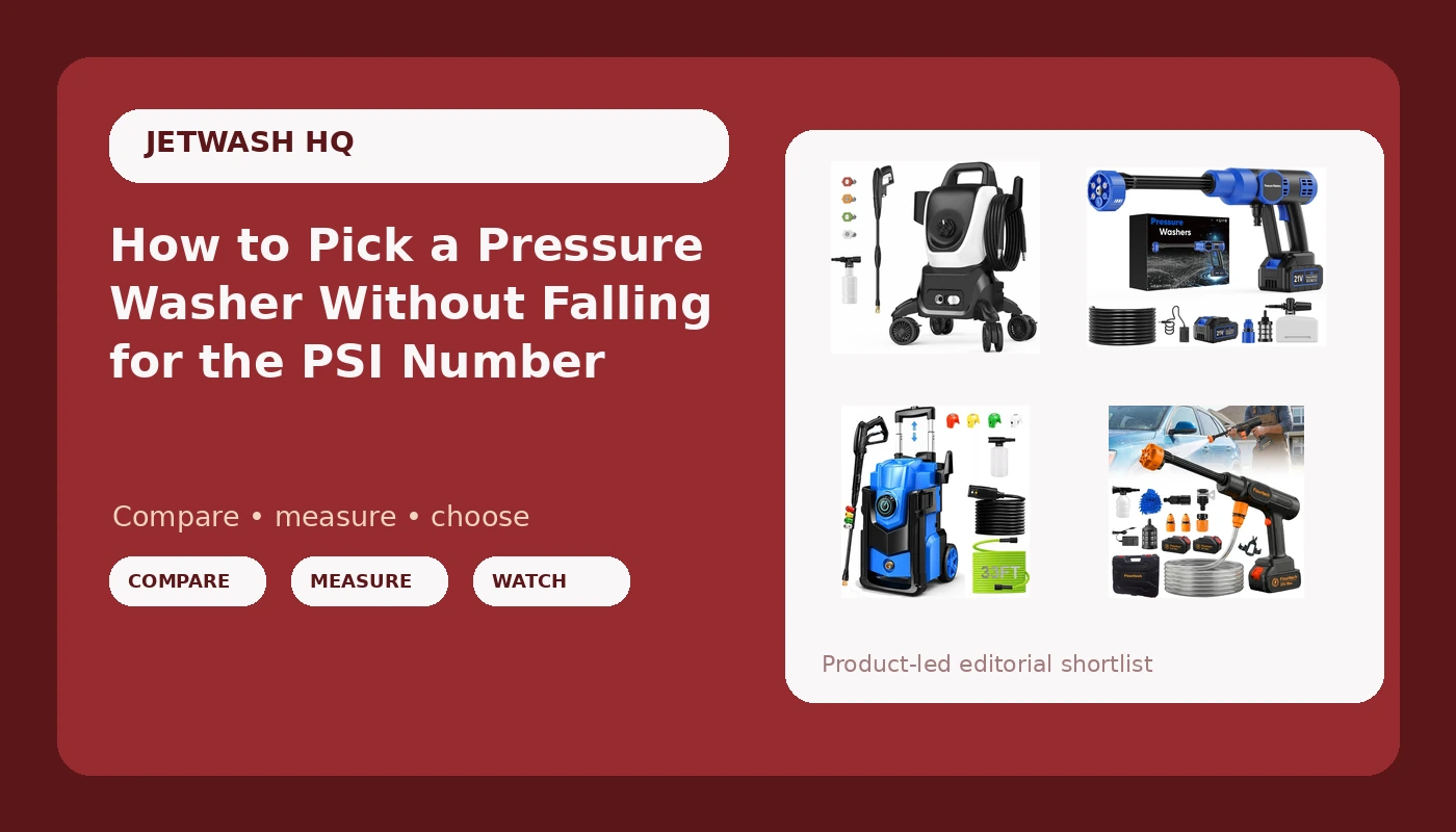 How to Pick a Pressure Washer Without Falling for the PSI Number