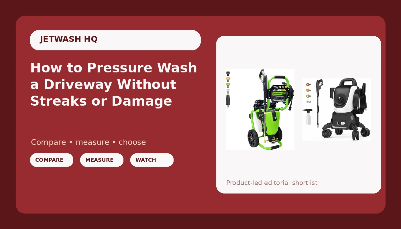 How to Pressure Wash a Driveway Without Streaks or Damage