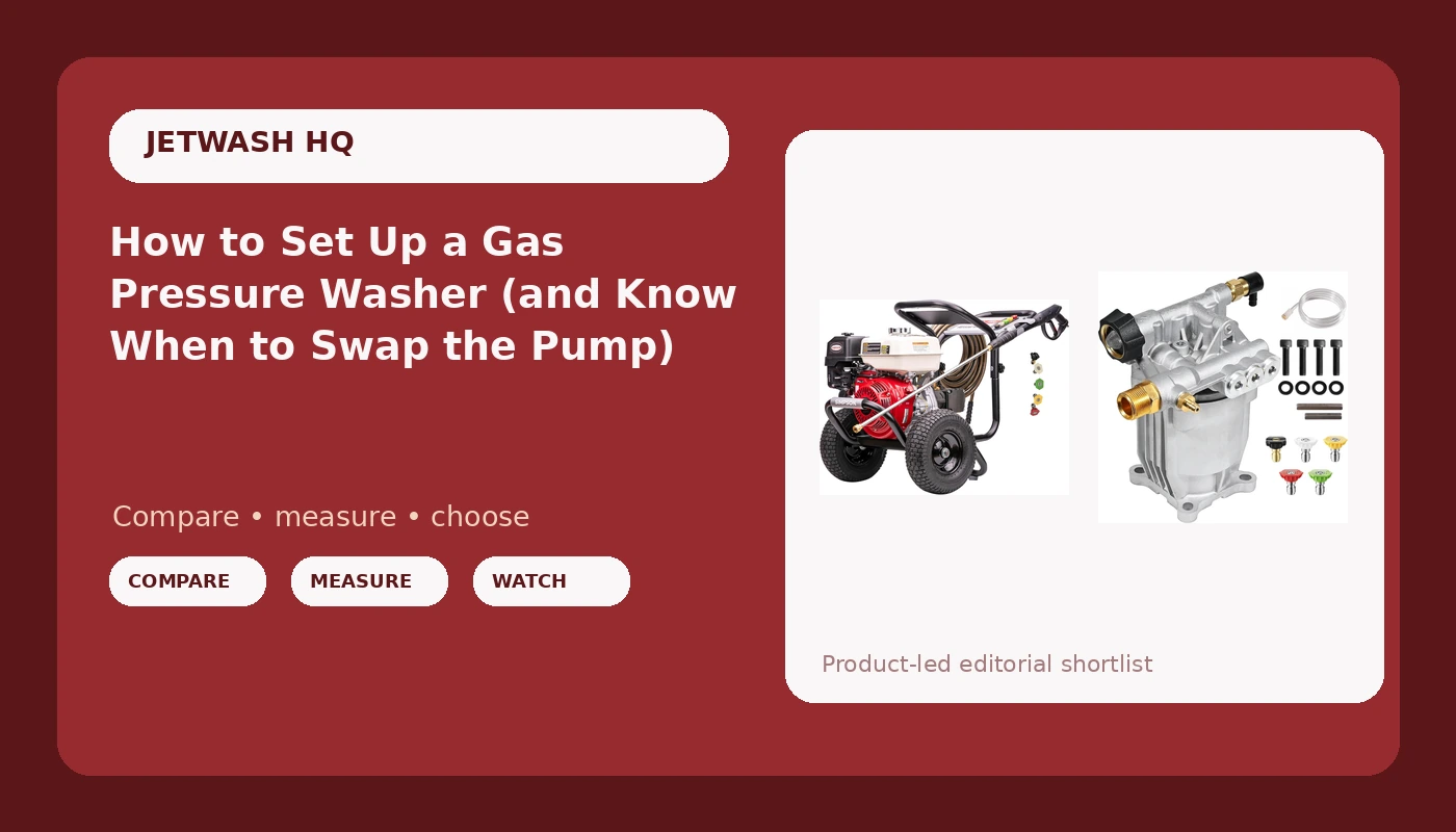 How to Set Up a Gas Pressure Washer (and Know When to Swap the Pump)