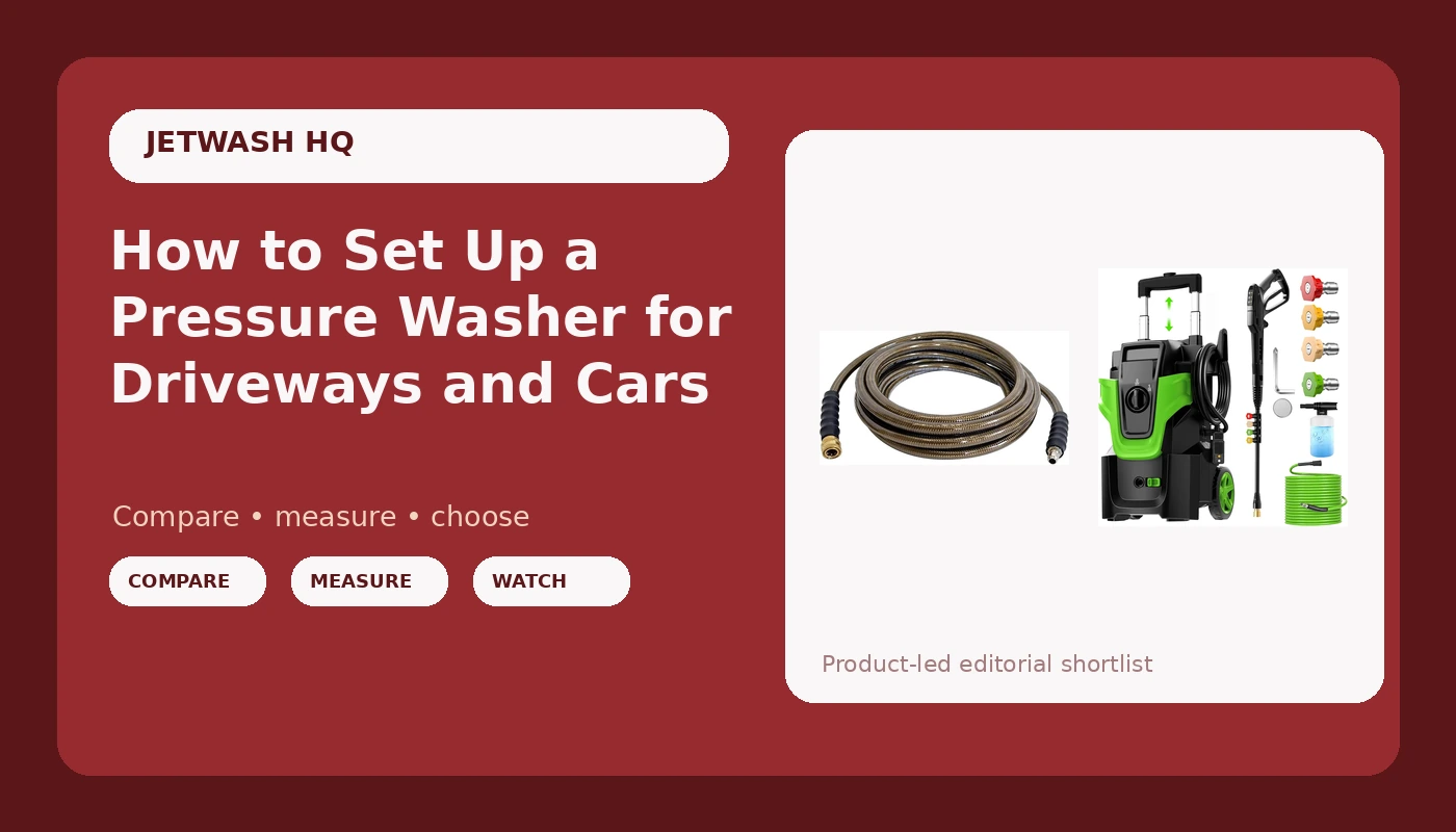 How to Set Up a Pressure Washer for Driveways and Cars
