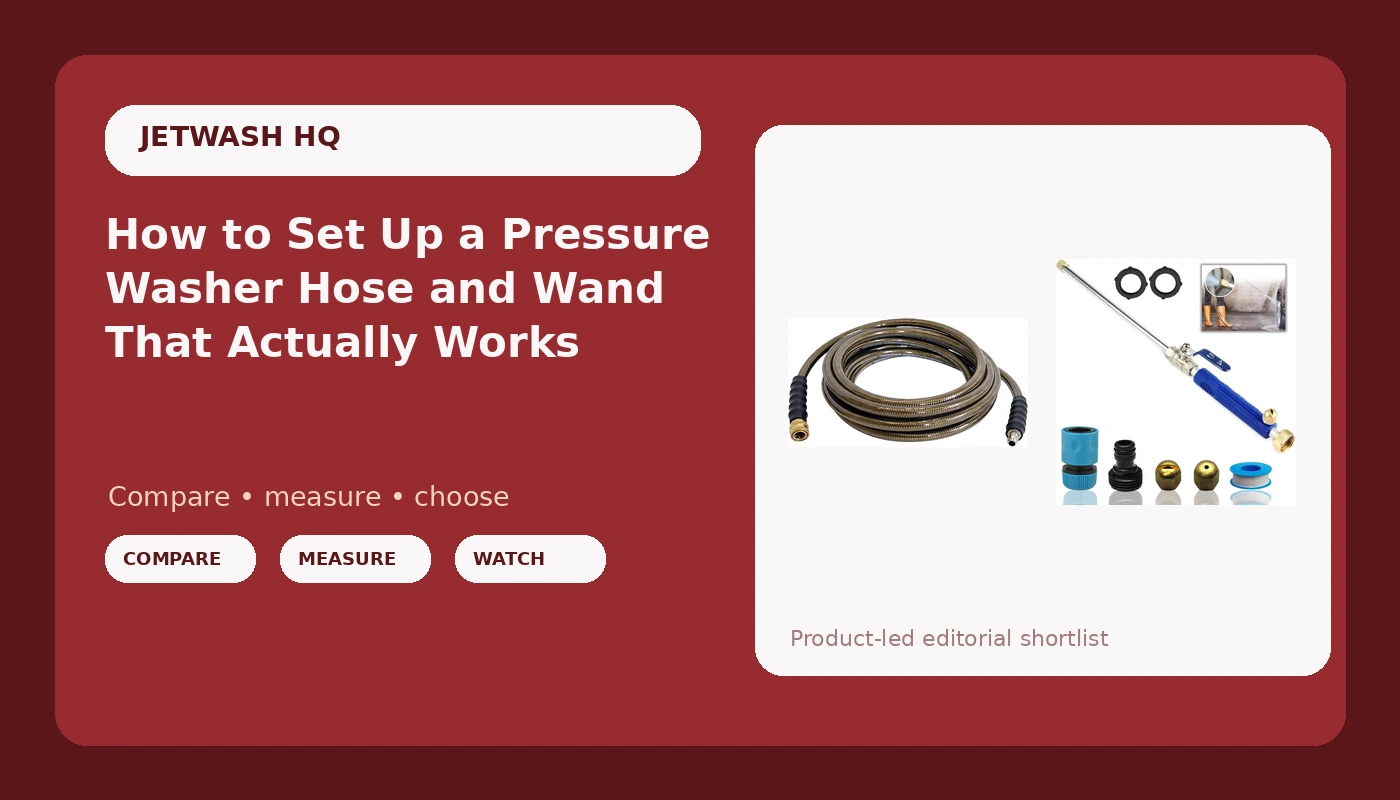 How to Set Up a Pressure Washer Hose and Wand That Actually Works