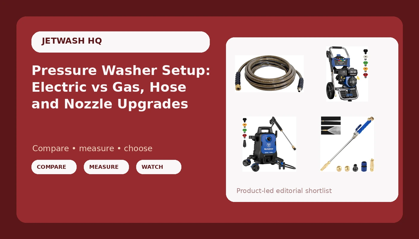 Pressure Washer Setup: Electric vs Gas, Hose and Nozzle Upgrades