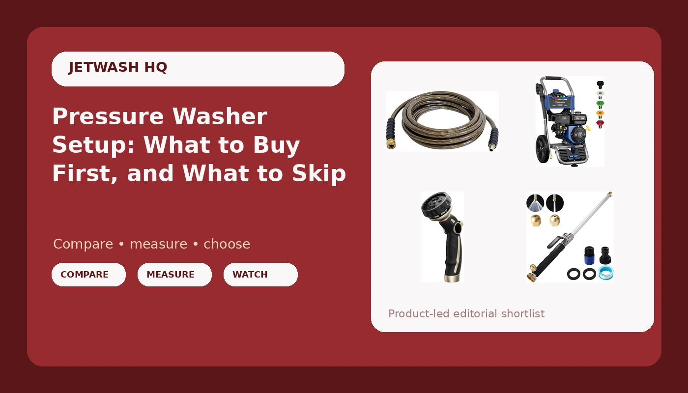 Pressure Washer Setup: What to Buy First, and What to Skip