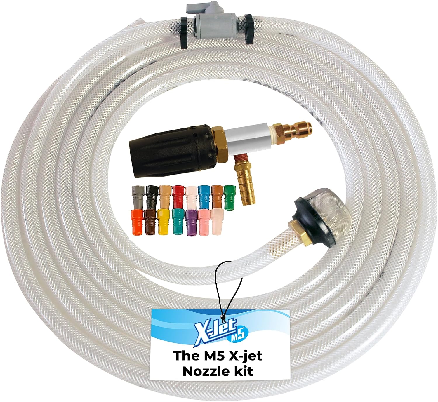 X-Jet M5 long-range pressure washing nozzle kit