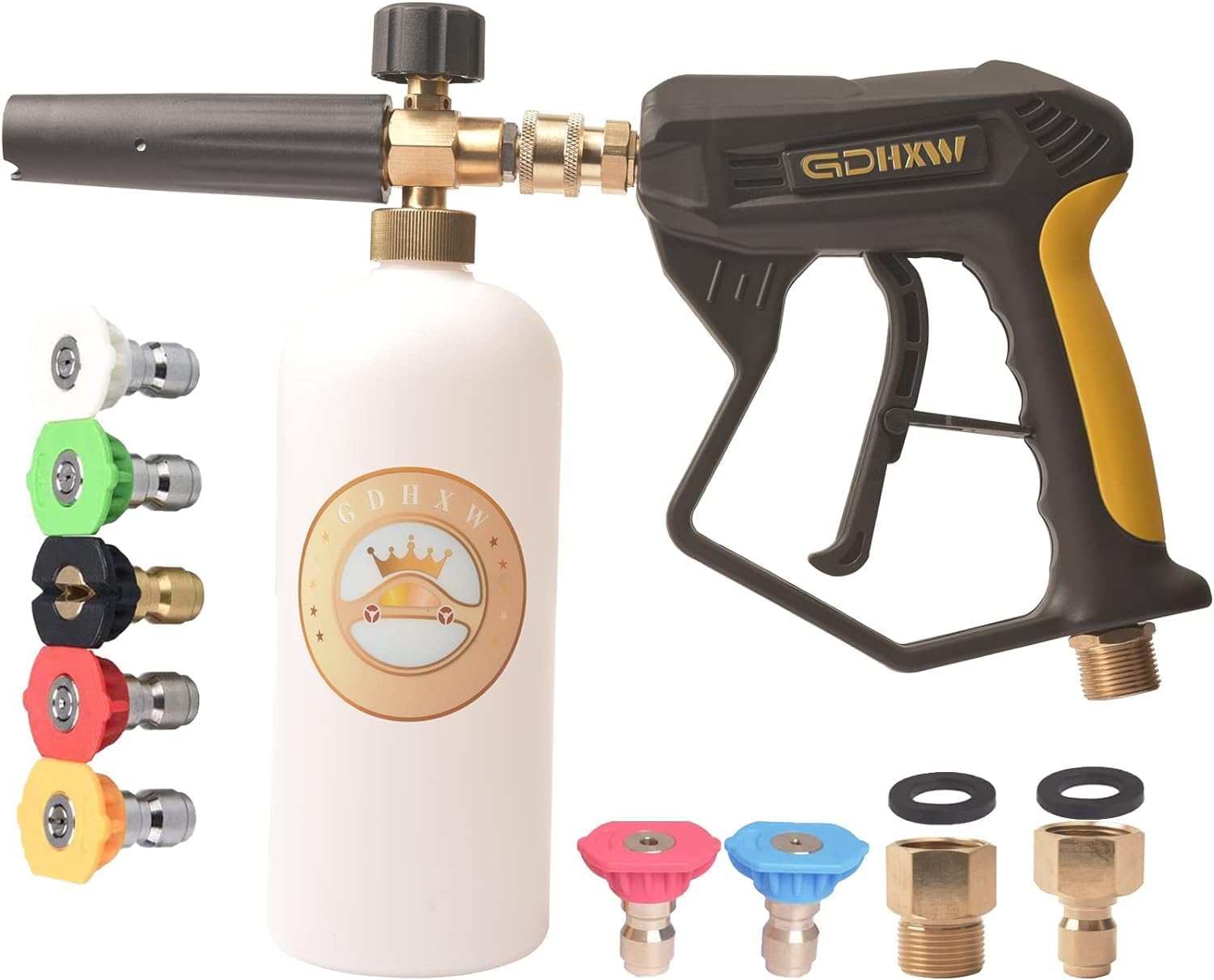 GDHXW X-887 High Pressure Washer Gun with Foam Cannon