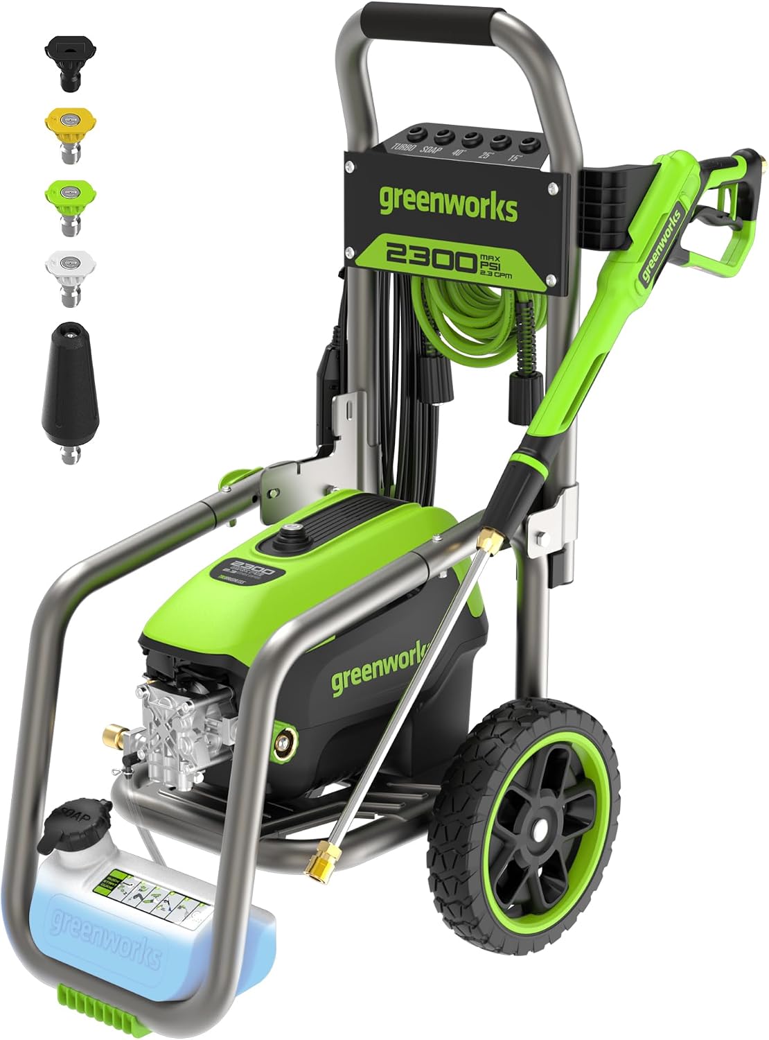 Greenworks Pro 2300 PSI 2.3 GPM Electric Pressure Washer (SGS Certified)